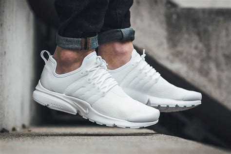 nike air presto fly grau weiß|White Presto Nike Air Shoes.